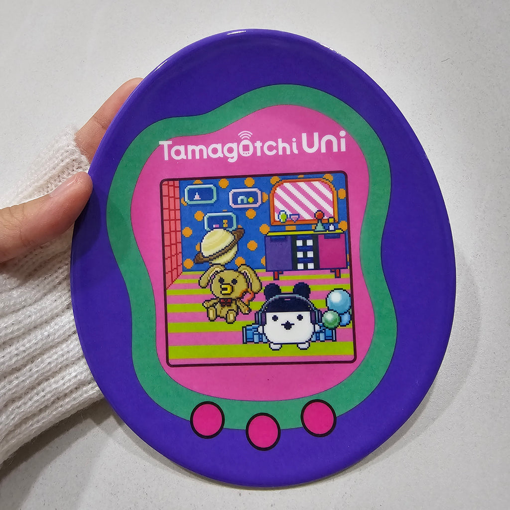 Tamagotchi Uni Melamine Dish Plate – Purple Design