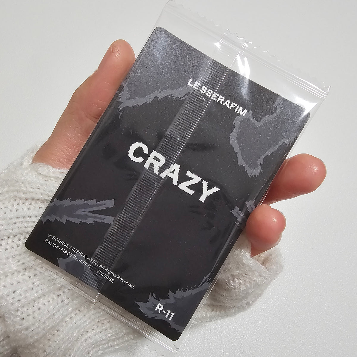 LE SSERAFIM Chaewon "CRAZY" Wafer Photocard Sticker K-Pop (R-11)