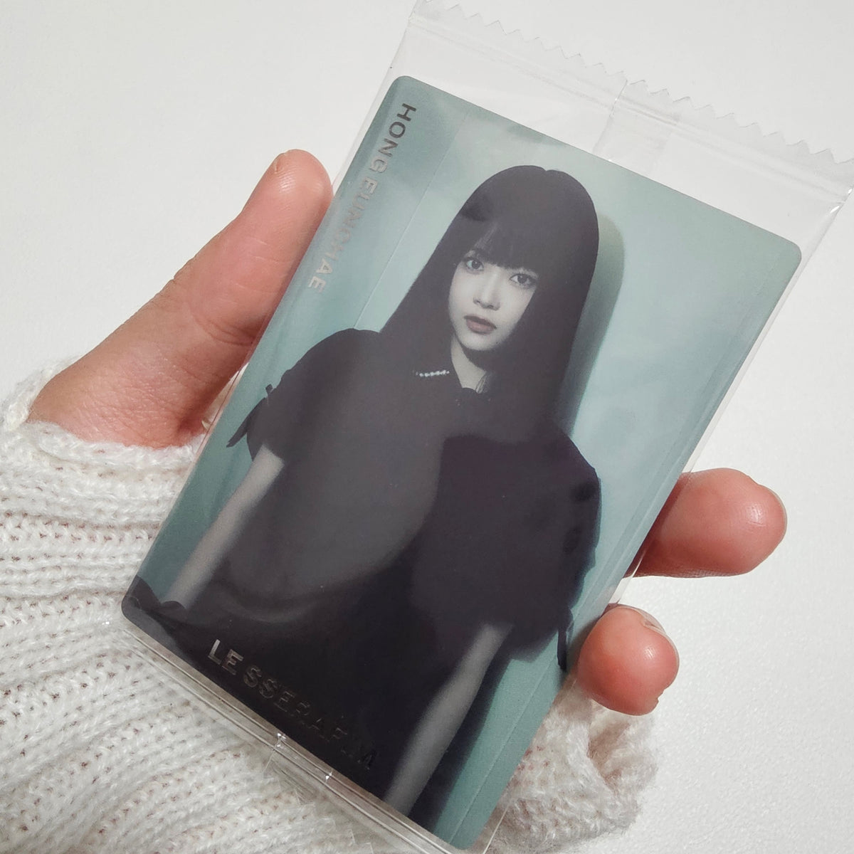 LE SSERAFIM EUNCHAE "CRAZY" Wafer Photocard Sticker K-Pop (R-15)