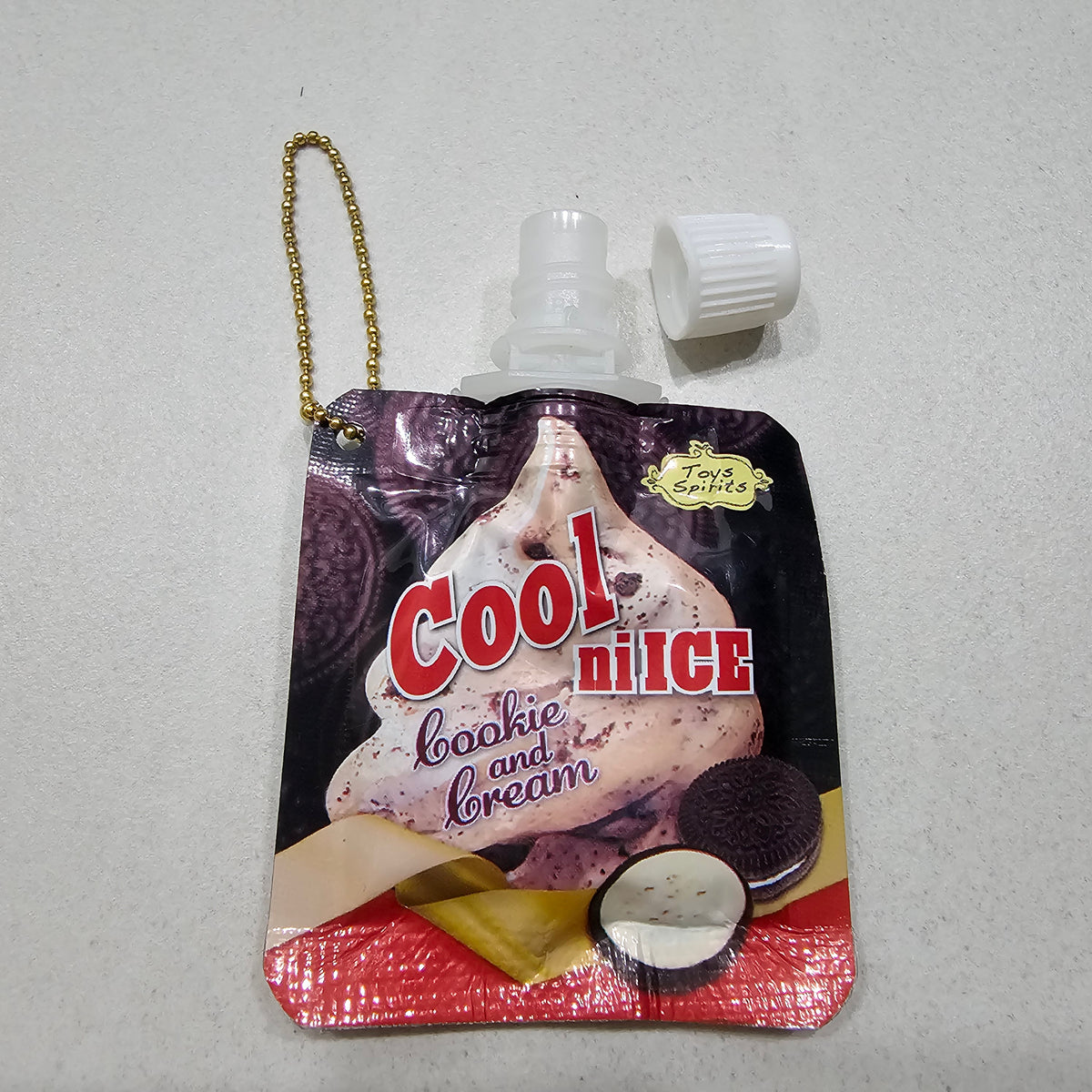 "Cool ni ICE" Cookie And Cream Ole Trinkets Keychain Toy