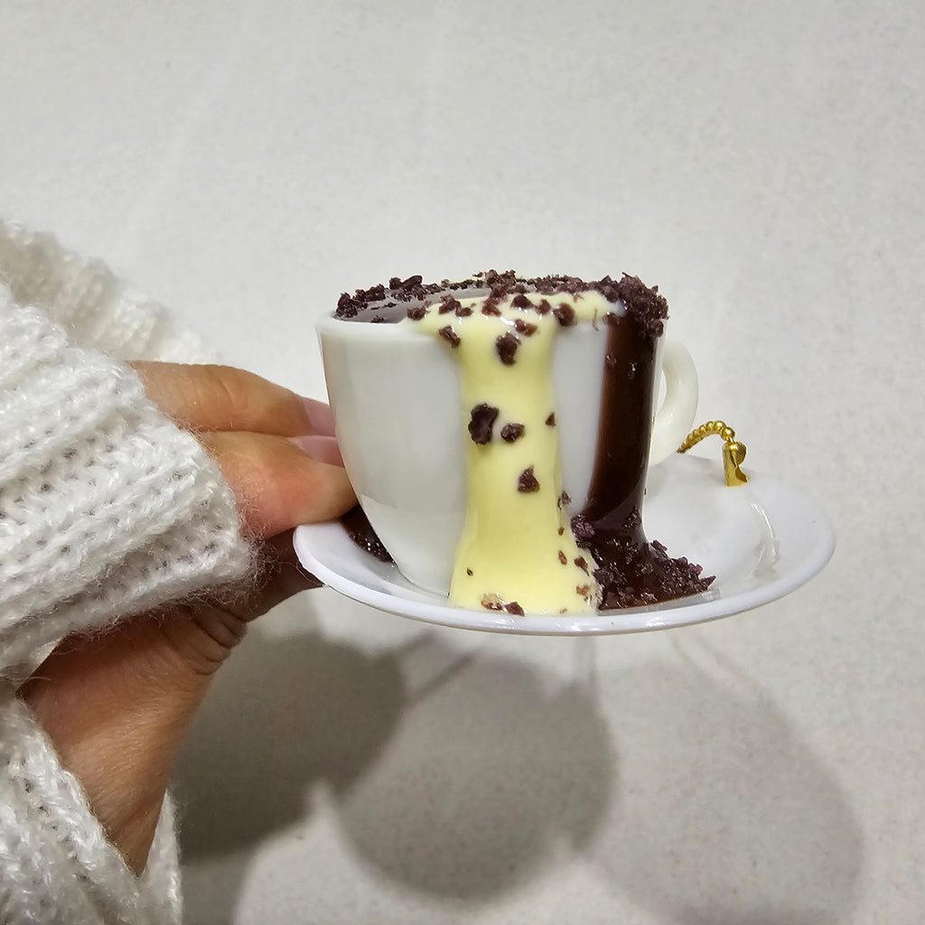 J.DREAM Cafe Molten Hot Chocolate Drink Keychain Trinket