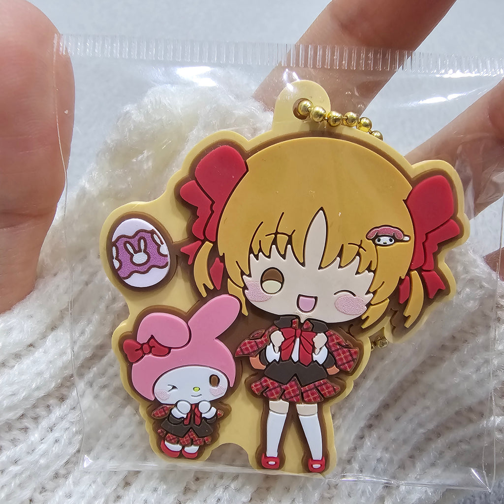 Shugo Chara! x Sanrio Yaya Yuiki & My Melody Rubber Keychain Mascot