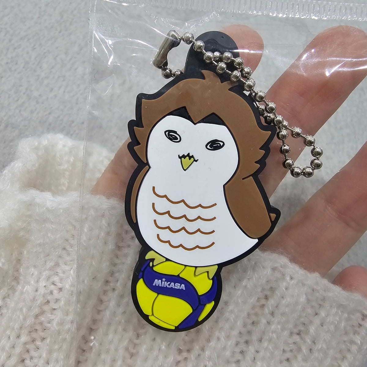 Haikyuu!! x MIKASA Character Rubber Collection 2 Keychain - Akaashi Owl (Keiji Akaashi)